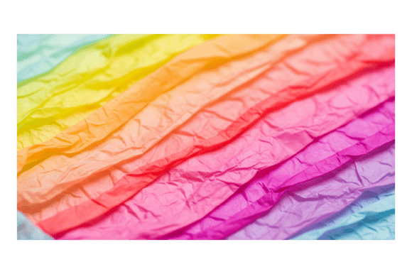 Download Vibrant Rainbow Crumpled Textile Paper Texture - Colorful Abstract Fabric&nbsp; - Bow Collection