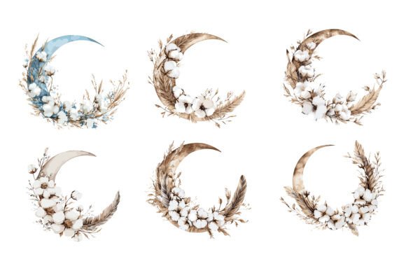 Download Moon Floral Vector Graphics - Floral vector graphics Collection